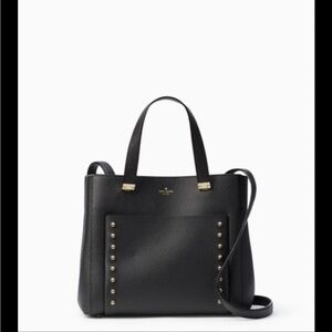 Kate Spade Black Austin Street Cassidy Studded Tote